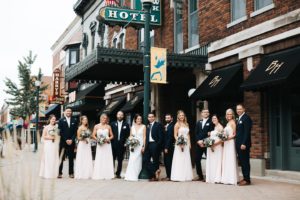 Bridal party front entrance